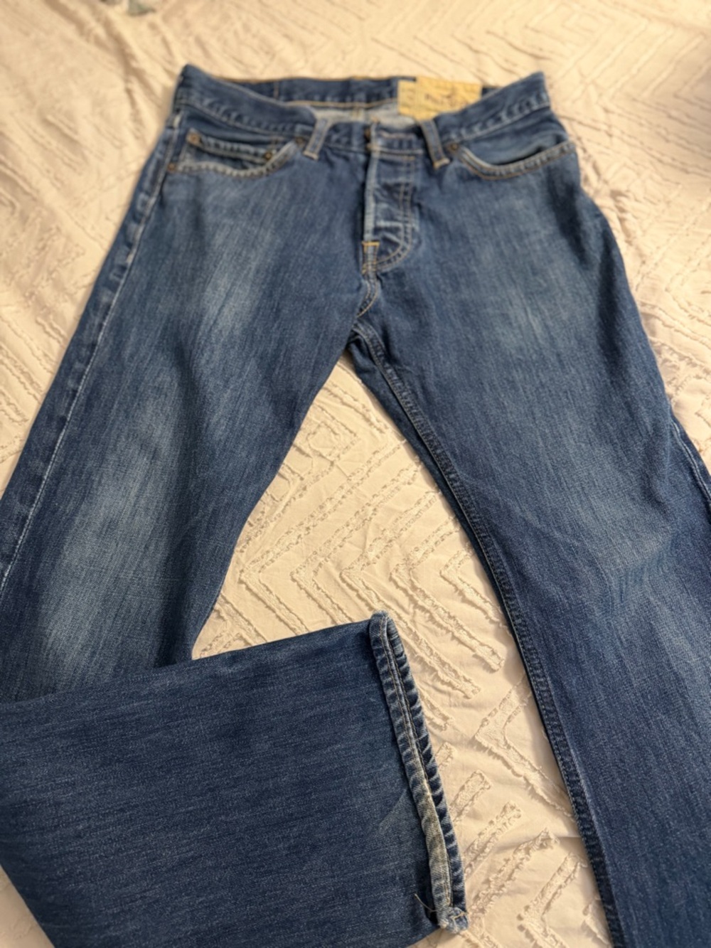 Hollister Men's Medium Blue Bootcut Jeans